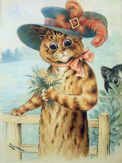 Fleurs pour la duchesse - Louis Wain